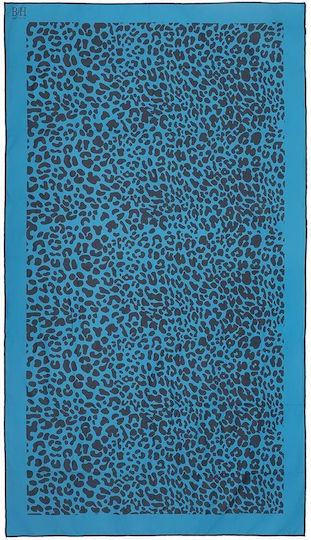 Beauty Home Microfiber Towel Body 200gr/m² Double-Sided Blue 160x90cm