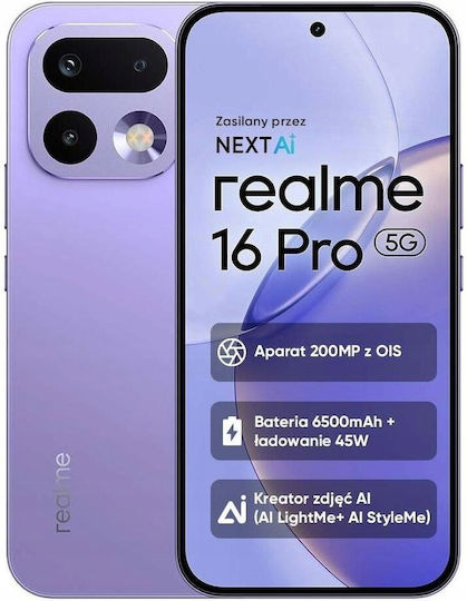 Realme 16 Pro 5G Dual SIM (8/512GB) Lila