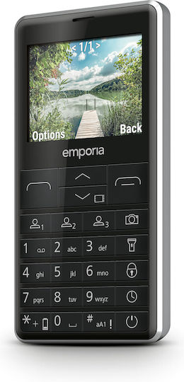 Emporia M76 Single SIM Κινητό με Κουμπιά Μαύρο