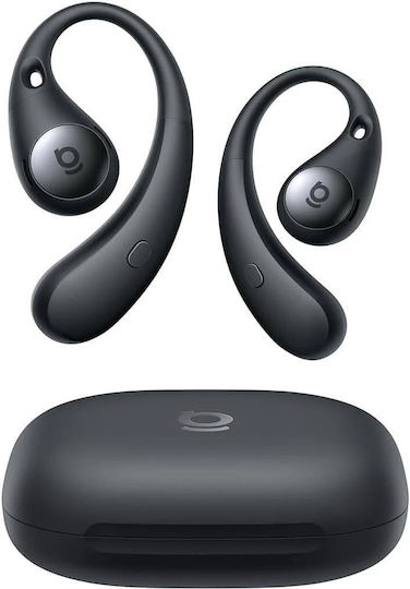 Baseus Eli Sport 2 Open Ear Bluetooth Handsfree Ακουστικά με Αντοχή στον Ιδρώτα και Θήκη Φόρτισης Μαύρα