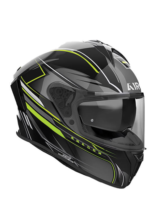 Airoh Spark 2 Shadow Yellow Gloss Motorcycle Helmet Full Face ECE 22.06 1590gr with Pinlock and Sunvisor