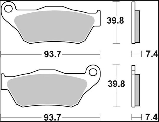 Brembo Предни Мотоциклетни Накладки За Спирачки Scooter 07065xs – Състав Xs