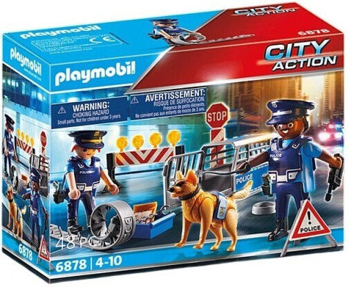 Playmobil City Action Baricadă Polițienească pentru 4-10 ani