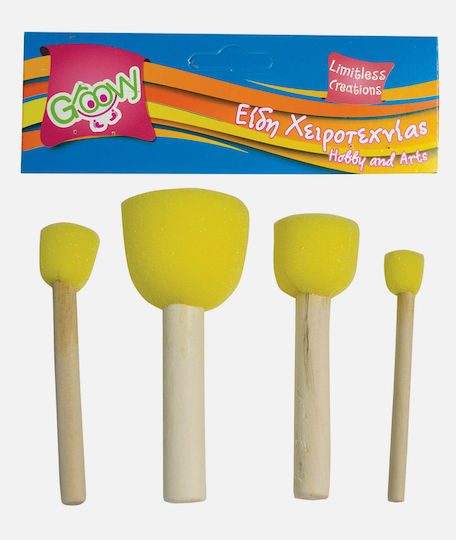 Groovy Art Brushes Decoupage 4 Pieces