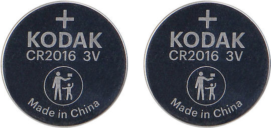 Kodak Max Lithium Batterien für Uhren CR2016 3V 2Stück