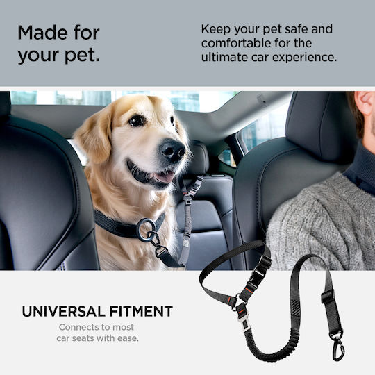 Spigen Ps100 Universeller Hunde Auto Reisezubehör Sitz Gürtelhalter Schwarz