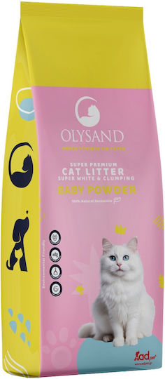 Olysand Άμμος Γάτας Μπετονίτης με Άρωμα Baby Powder 8.5kg/10lt