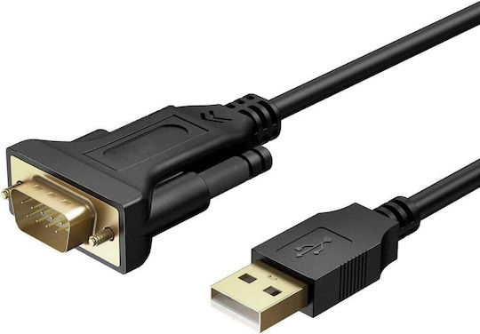 Μετατροπέας Techly Usb 2.0 To Serial Rs-232 1,5 Meter