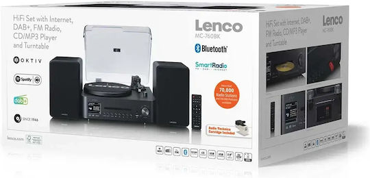 Lenco MC-760BK Pick-Up cu Difuzoare Încorporate Negru