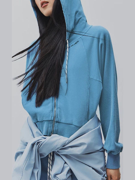Women's Hooded Turquoise Sweatshirt