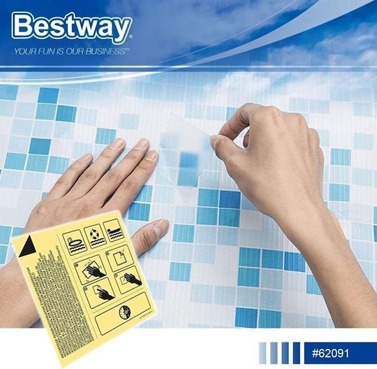 Bestway 62091 Self-adhesive Patch Kit 6.5 X 6.5 Cm 10 Pieces
