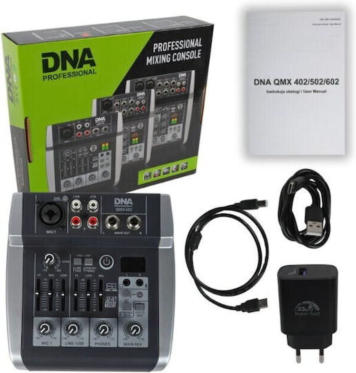 DNA QMX402 Αναλογική Κονσόλα 3.0 Καναλιών