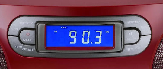 Blaupunkt Boombox Φορητό Ηχοσύστημα με CD / MP3 / USB / Ραδιόφωνο Κόκκινο