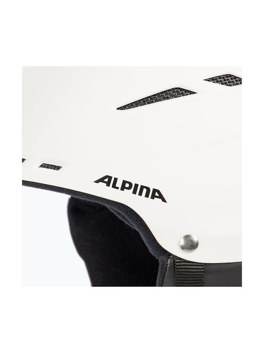Alpina Biom Κράνος για Σκι & Snowboard White Mat