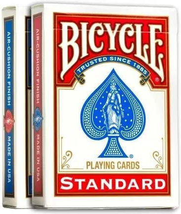 Bicycle Rider Back Standard Index 2-pack Red & Blue