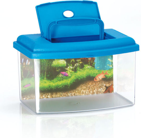 Georplast Fish Aquarium Capacity 5.5lt with 28x20x17cm Beige