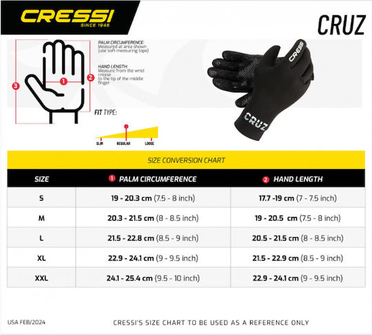 CressiSub Cruz Diving Gloves 3mm
