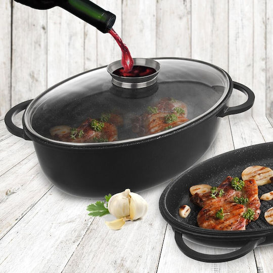Orion Aluminum Baking Pan with Lid with Stone Interior Coating