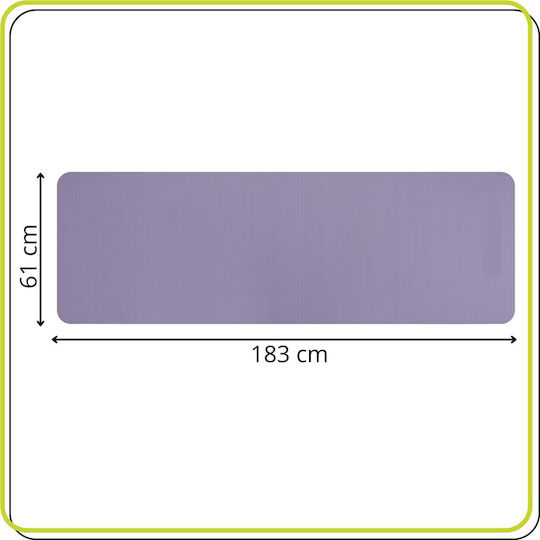 Sersimo Trainingsmatte Yoga Lila (183x61x2cm)