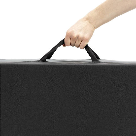 Foldable Exercise Mat Yoga Grey (180x60x6cm)