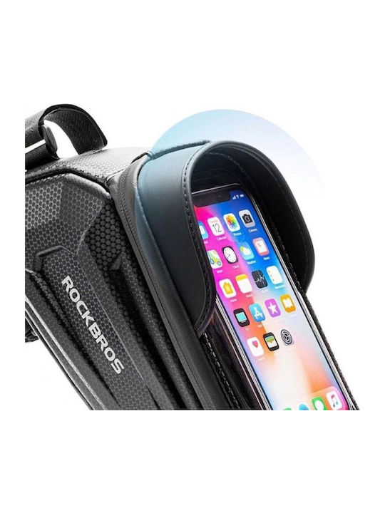 Rockbros B68-1 Frame-mounted Bicycle Bag Phone Pocket 1.7l Black 5907769313097