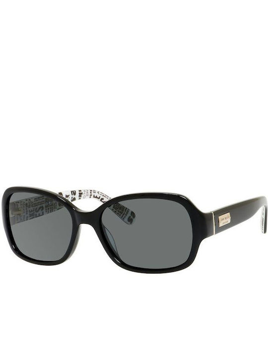 Kate Spade Akira Sunglasses Μαύρα with Acetate Frame & Black Lens