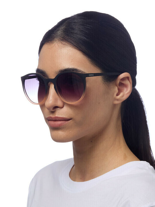 Okkia Berlino Unisex Sunglasses with Black Frame and Black Lenses OK045BK