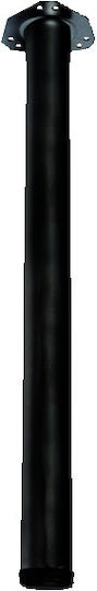 Import Hellas Metallic Furniture Leg with Regulator 6x6x71cm Black