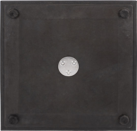 HomeMarkt Table Stand made of Metal with Regulator Gray 40x40x72cm