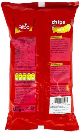 Alta Gusto Chips Chips Με Αλάτι με Αλάτι 120gr
