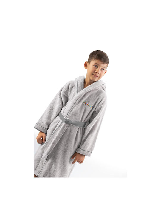 Guy Laroche Παιδικό Μπουρνούζι Kiddies Silver με Κουκούλα