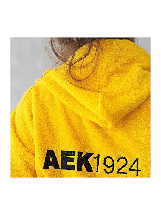 Palamaiki Kids Hooded Bathrobe Aek 1924 Yellow