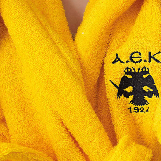 Palamaiki Kids Hooded Bathrobe Aek 1924 Yellow