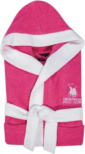 Greenwich Polo Club Kids Hooded Bathrobe Fuchsia Greenwich Polo Club Kids Hooded Bathrobe Fuchsia