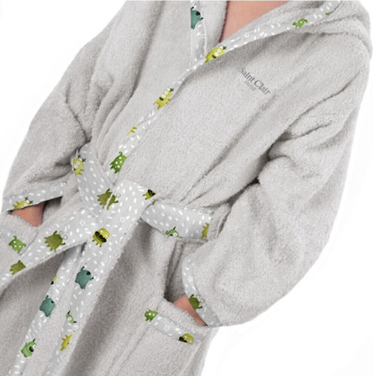 Saint Clair Kids Hooded Bathrobe Lime Saint Clair Kids Hooded Bathrobe Lime