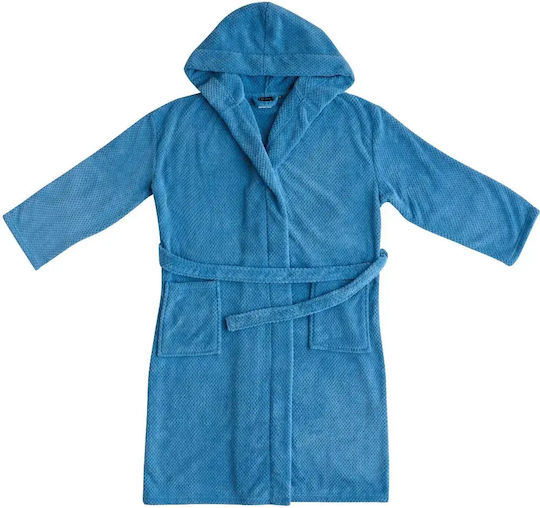 Kentia Kids Hooded Bathrobe Loft Jump 19 Blue