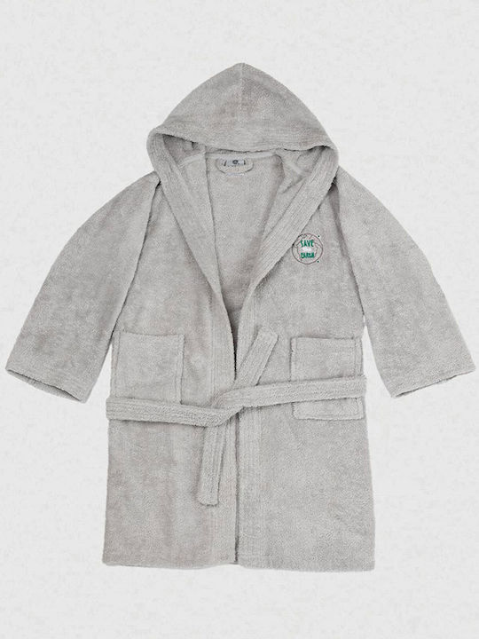Sunshine Kids Hooded Bathrobe Grey
