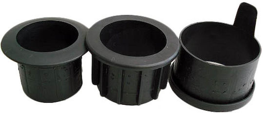 Ankor Umbrella Stand made of Plastic with Wheels in Black Color 50x50x30cm