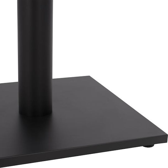 HomeMarkt Bar Table Base made of Metal with Regulator in Black Color 45x45x108cm