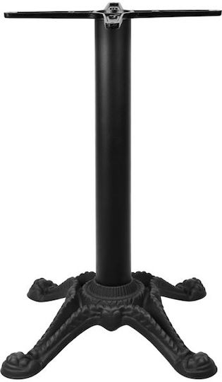 HomeMarkt Stand de masă din Fontă în Culoare Negru 58x58x75cm