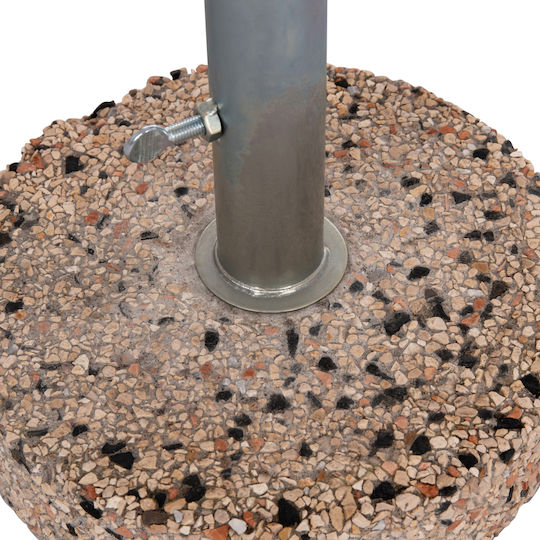 HomeMarkt Umbrella Stand made of Cement with Regulator in Gray Color 52x52cm Φ52