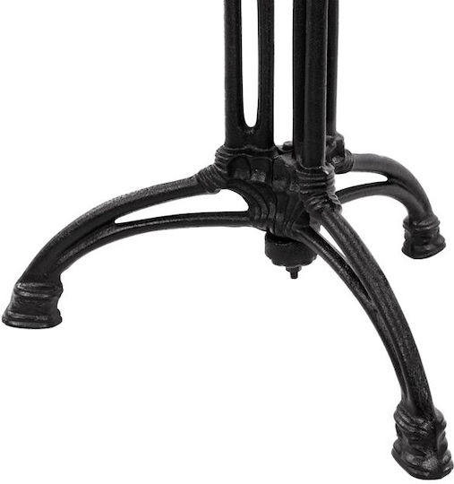 HomeMarkt Table Stand made of Cast Iron in Black Color 50x50x105cm