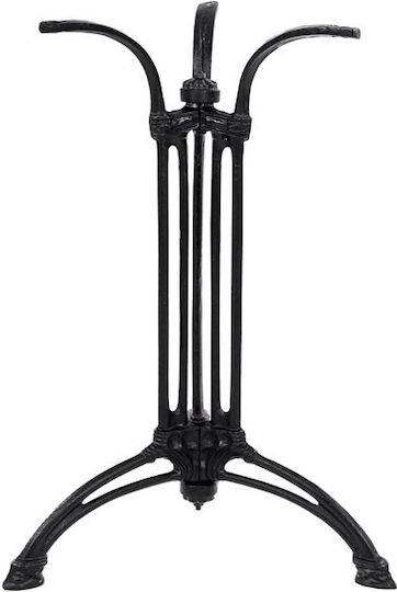 HomeMarkt Table Stand made of Cast Iron in Black Color 50x50x71cm