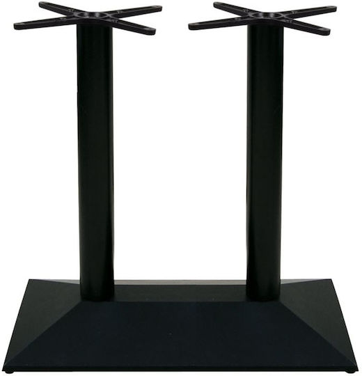 Woodwell Pyramid Table Stand made of Cast Iron in Black Color 73x40x72cm