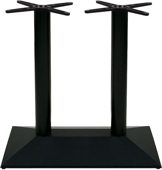 Woodwell Pyramid Table Stand made of Cast Iron in Black Color 73x40x72cm