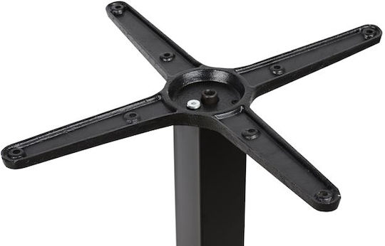 HomeMarkt Стойка за маса от Чугун в Черен Цвят 45x45x72см