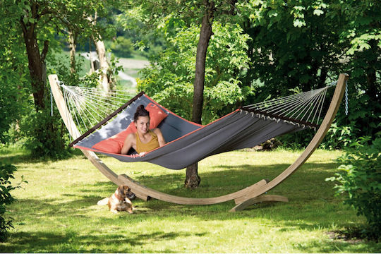 Amazonas Apollo Hammock Stand made of Wood in Beige Color 357x131x104cm