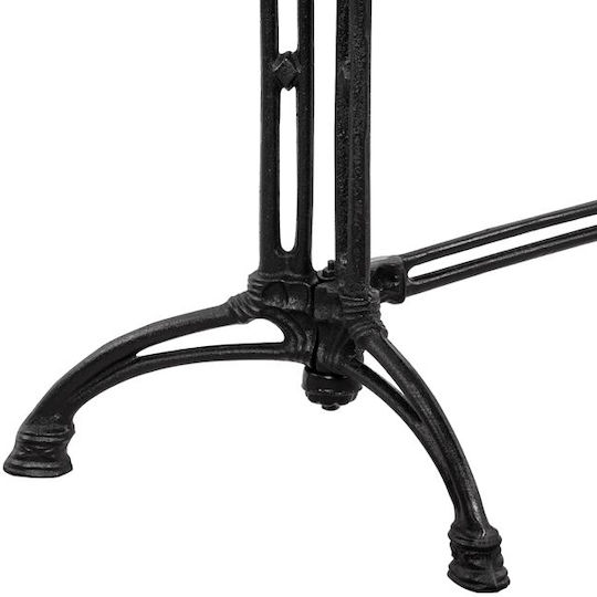 HomeMarkt Bar Table Base made of Cast Iron in Black Color 50x78x104cm