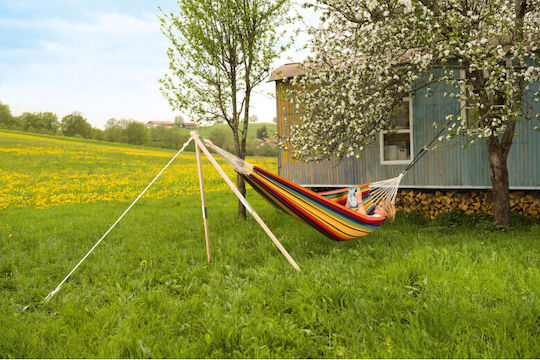 Amazonas Madera Hammock Stand made of Wood in Beige Color 165cm