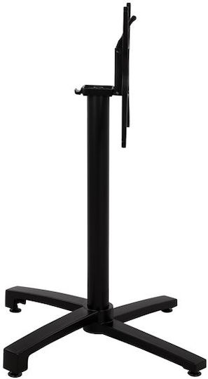 HomeMarkt Klappbar Tischständer aus Aluminium mit Regulator in Schwarz Farbe 69x69x92cm
